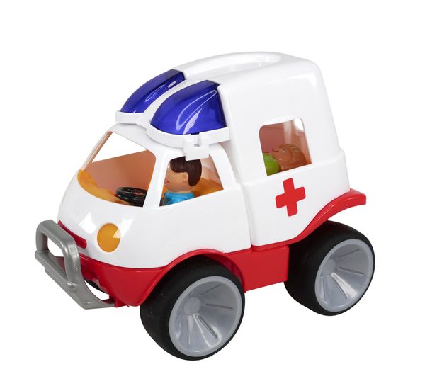Spielzeugauto, Ambulanz, Räder, Kopfkorb, Miniatur
