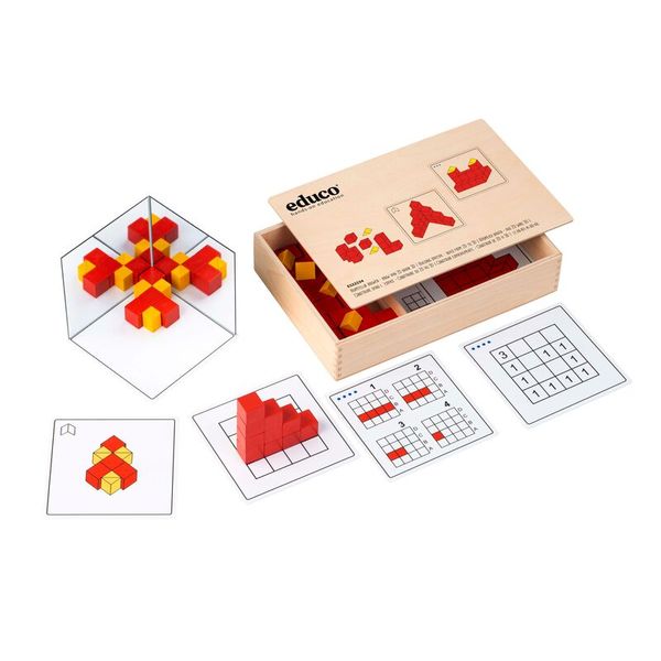 bausteine, Konstruktion, Pyramide, Holzspielzeug, Geometrie