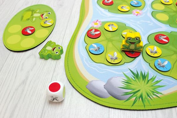 Merk- und Brettspiel Quaki, 2-4 Spieler, ab 3 Jahre