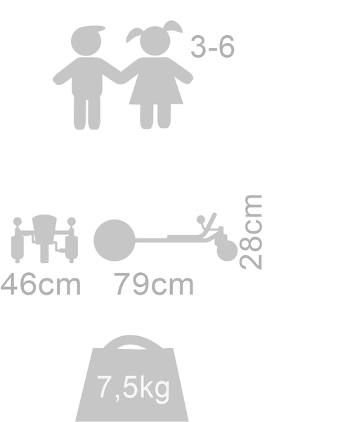 WINTHER VIKING CHALLENGE Medi FunRacer, 3-6 Jahre WINTHER VIKING CHALLENGE Medi FunRacer, 3-6 Jahre