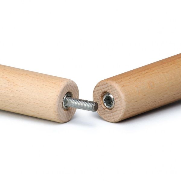 Knopfventil, Holzgriff, Edelstahlstift, Holzgriffset, Holzstifte