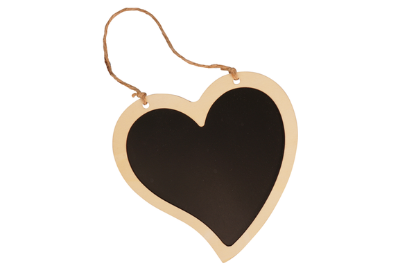 Kreidetafel Herz, 6er Set Kreidetafel Herz, 6er Set