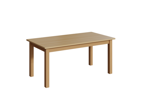Rechtecktisch, 80x60 cm, Dekor Buche, Zarge, Tischbeine aus Holz Rechtecktisch, 80x60 cm, Dekor Buche, Zarge, Tischbeine aus Holz