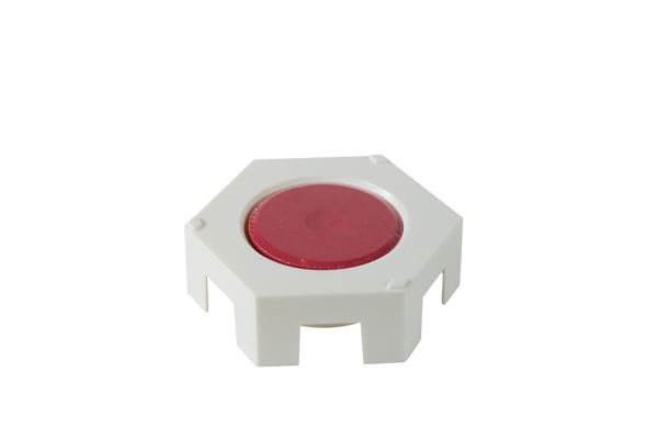 ELVIRAS Tempera-Palette hexagonal für 44 mm Blöcke, 12 Stück