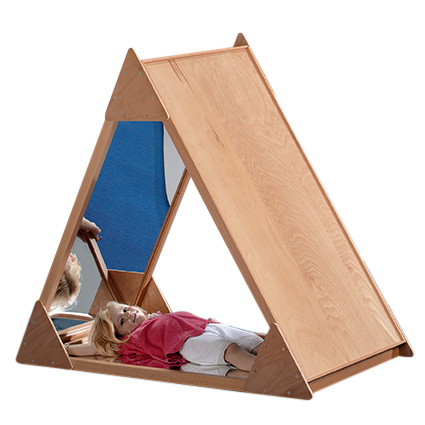 Pädagogische Spielbahn, Holzspielhaus, Kletterdach, Holzrahmen, Kleinkind Spielhaus
