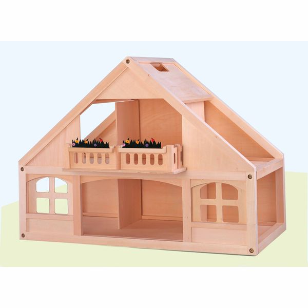 Holzhaus, Puppenhaus, Käfig Balkon, Fenster, Dach