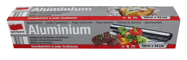 Aluminiumfolie, Alu-Folie, Folie 150m, große Breite, Rolle 44cm