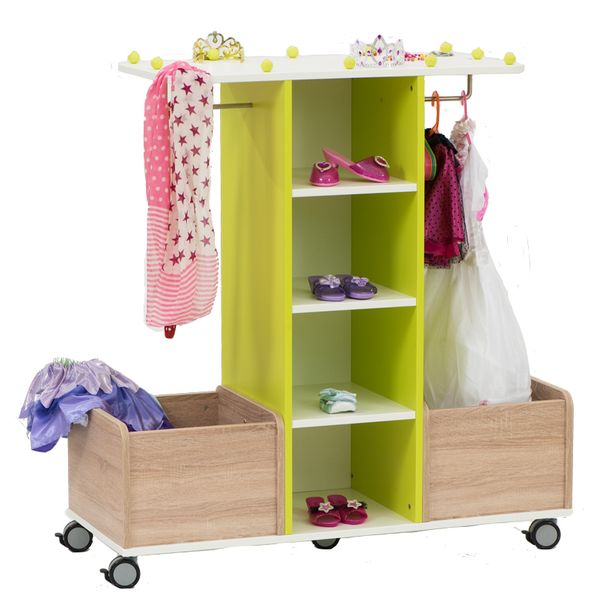 Kleiderschrank, Kinderkleidung, Rolltisch mit Schubladen, Schuhregal, Aufbewahrungskartell