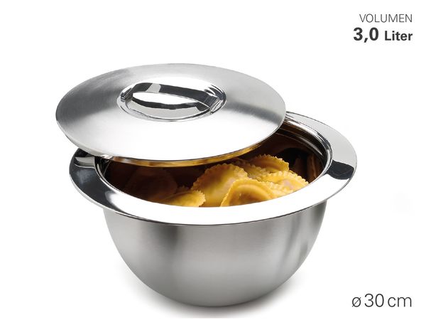 Thermoschüssel mit Deckel, Größe wählbar