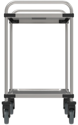 Transportwagen, Servierwagen, Edelstahl, Räder, Griffe