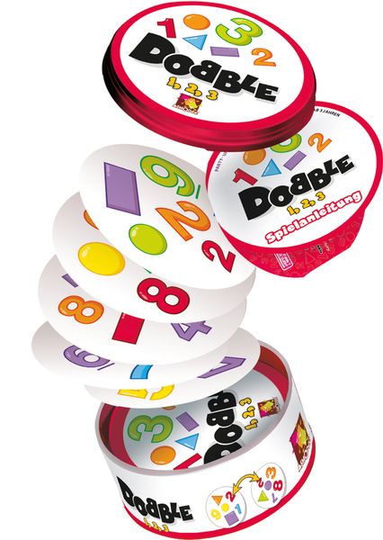 spielkarten, karussell, domino, zahnauswahl, bunte ziffern