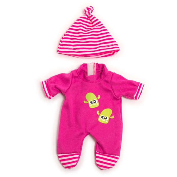 Baby Overall, Pink, Monsters, Footed, Stripes Hat