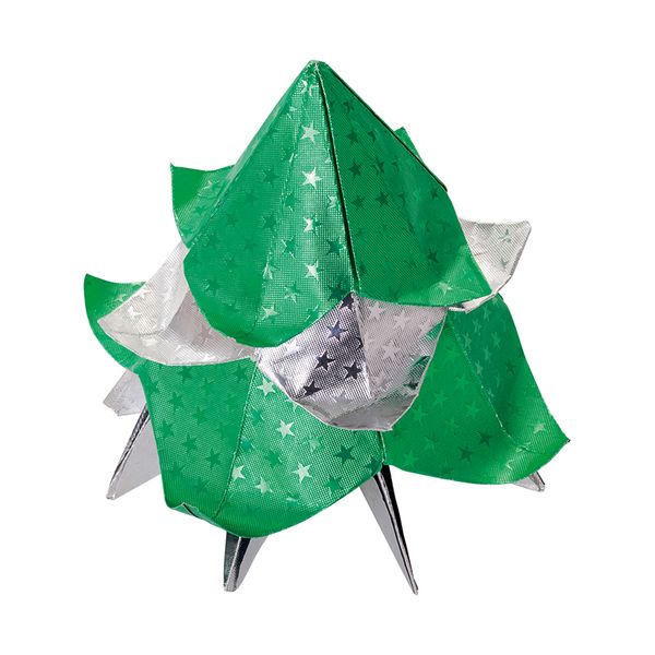 FOLIA Origamipapier Alufolie mit Sternen, 15x15cm, 50 Blatt bunt sortiert