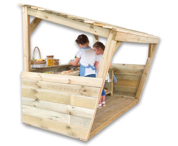 BETZOLD Rollenspielcenter mit großer Outdoor-Kinderküche