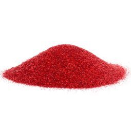 Rotes Pulver, Gemahlene Würze, Feine Körnung, Pulvertextur, Farbe rot