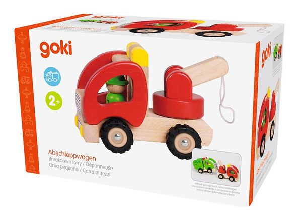 GOKI Abschleppwagen aus Holz, ab 2 Jahre