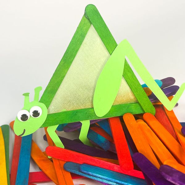 ELVIRAS Holzstäbchen bunt, 500 Stück ELVIRAS Holzstäbchen bunt, 500 Stück