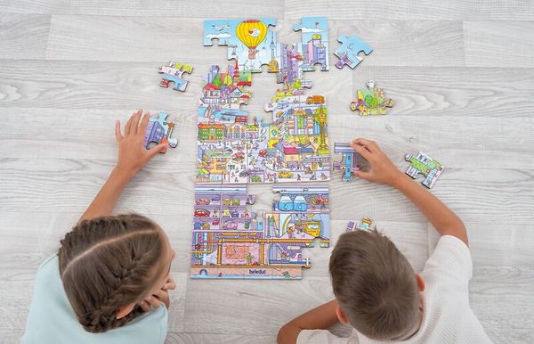 Bodenpuzzle Stadtleben, 45 Teile, ab 3 Jahre