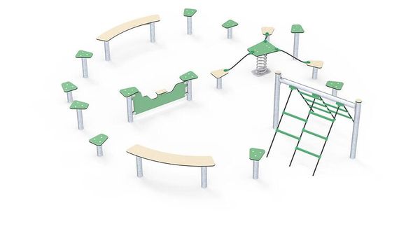 Hindernisparcours, Ø-Form