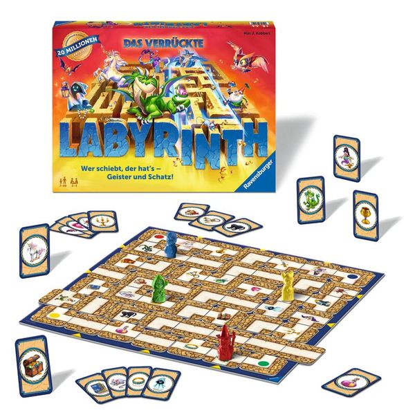 RAVENSBURGER Das verrückte Labyrinth, Konzentrationsspiel, 2-4 Spieler, 7-99 Jahre RAVENSBURGER Das verrückte Labyrinth, Konzentrationsspiel, 2-4 Spieler, 7-99 Jahre
