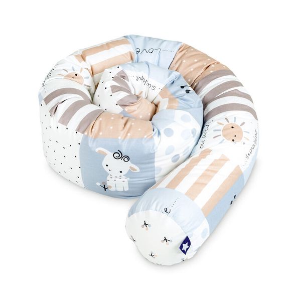 sitzkissen, kissenrolle, baby, baumwolle, peachy farben