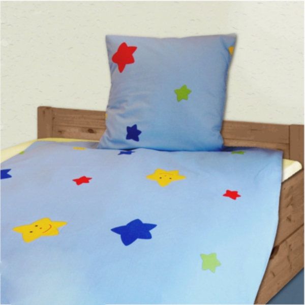 Kinderbettwäsche, Bettwäsche, Sterne, Junge/Kind, Stoff