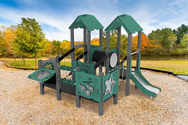 XXL 2-Turm-Spielkombination, recycled, U3