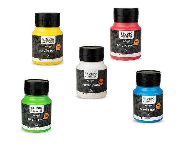 Acrylfarbe, Set, Farbtöpfe, Gemischte Farben, Studio Acrylfarben