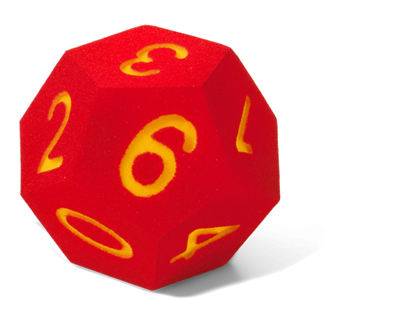 Würfel, Würfel-Set, Würfel aus Kunststoff, rot, W20