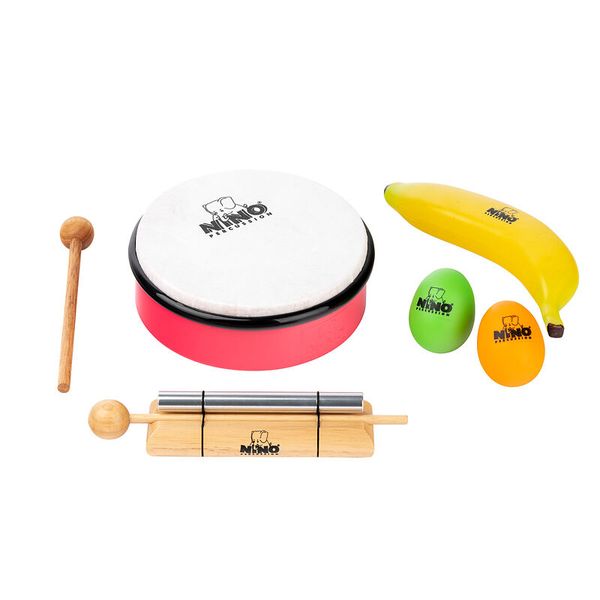NINO® Percussion Kinder-Rhythmus-Set, 5-teiliges Set