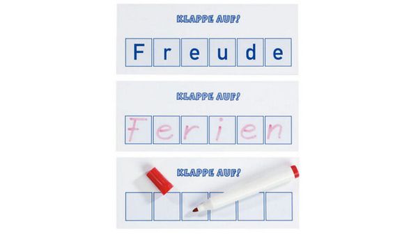 Frueh, Ferien, Klebeauf, Aufkleber, Schablone