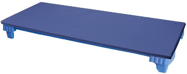matratze, auflage, blau, klappbar, rollmatratze