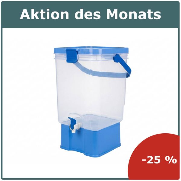 Wasserbehälter, Wasserkanister, Trinkwasserspender, Spender mit Hahn, Abschlussdeckel