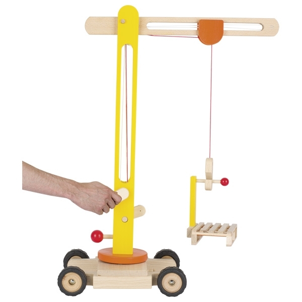 GOKI Drehkrahn aus Holz, Höhe 64 cm, ab 3 Jahre GOKI Drehkrahn aus Holz, Höhe 64 cm, ab 3 Jahre