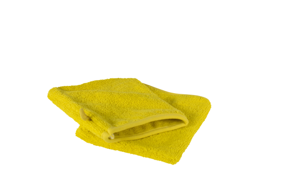 Waschhandschuh gelb, 6 Stück