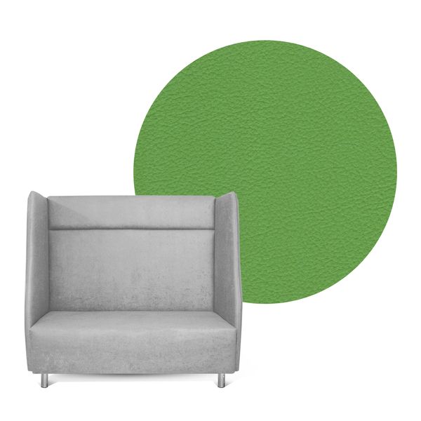 Akustiksofa High Back, SH 43 cm - Bezugfarbe und Stoff wählbar