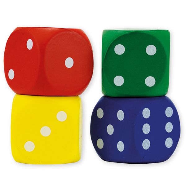 Flüster-Würfel mit Augen, 4x4 cm, 4-tlg. Flüster-Würfel mit Augen, 4x4 cm, 4-tlg.