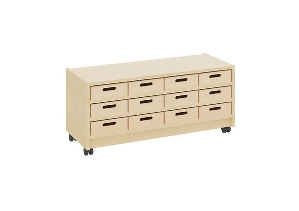 Materialschrank mit kleinen Kästen ohne Sichtfenster, Varianten wählbar