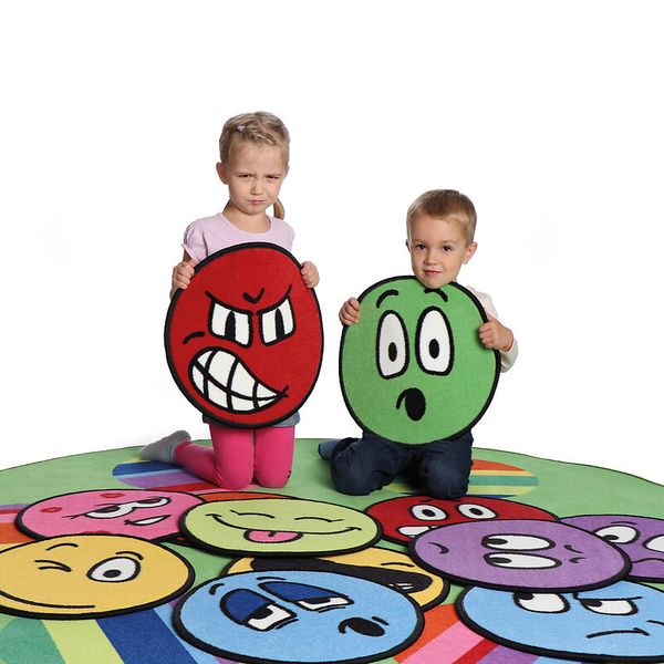 ERZI Circelino LiLaLaune Teppiche, rund, je 40 cm, 12 Stück