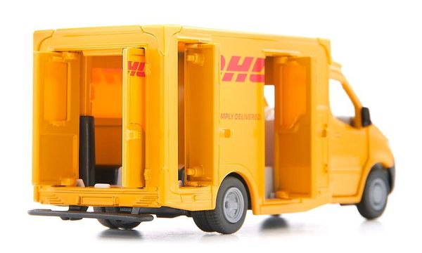gelb, Kastenwagen, Lieferwagen, Miniaturmodell, Transporter