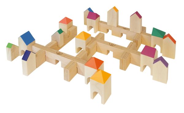 holzbausteine, bausteine, holzspielzeug, kinderblock, farbige kastenteile