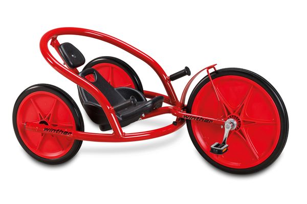 Dreirad, Sportwagen, Rot, Räder, Pedalentechnik