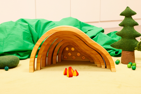 BAUSPIEL Drachenhöhle aus Holz BAUSPIEL Drachenhöhle aus Holz