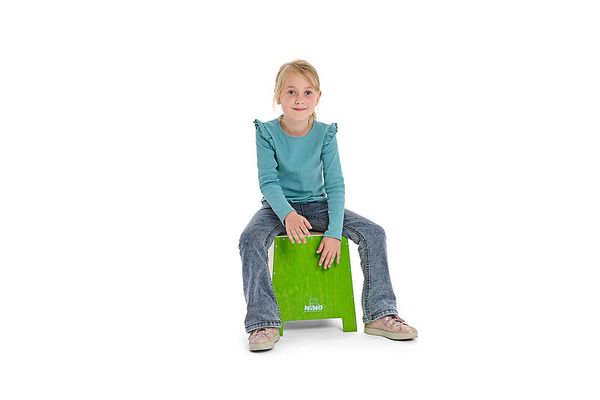 NINO® Percussion stapelbares kleines Cajon, grün NINO® Percussion stapelbares kleines Cajon, grün