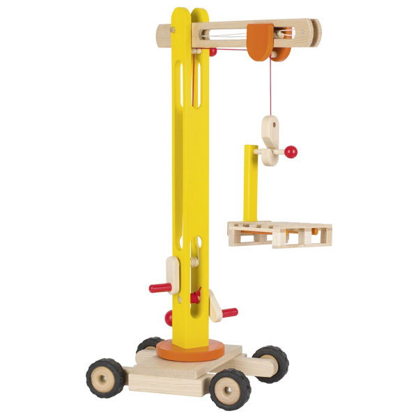 GOKI Drehkrahn aus Holz, Höhe 64 cm, ab 3 Jahre GOKI Drehkrahn aus Holz, Höhe 64 cm, ab 3 Jahre
