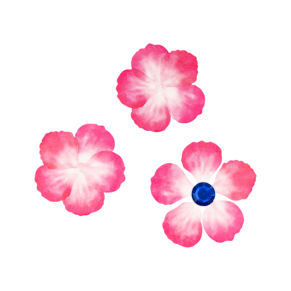 Washi Blumensticker, 80 Stück, Farbe wählbar