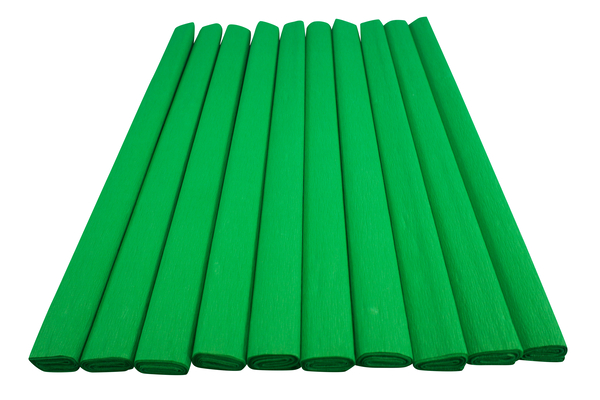 ELVIRAS Bastelkrepp Einzelfarbe 50 x 250 cm, 10 Rollen (Farbe wählbar)