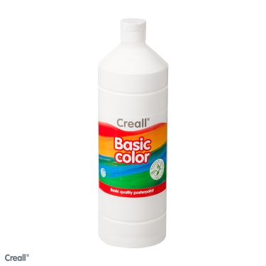 Plakatfarbe - Temperafarbe weiß (Creall), 1000 ml