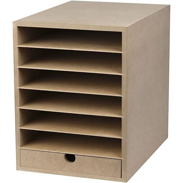 Schubladenschrank, Schublade, Regal, Holz, Karteikartenhalter