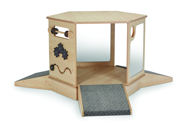 Spiegelhöhle mit Rampen und Sinneskissen, LxBxH: 166 x 144 x 73,5 cm, ab 6 Monate